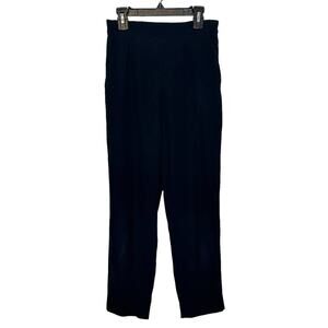 Babaton Atelier black pleated pull on pants size 00